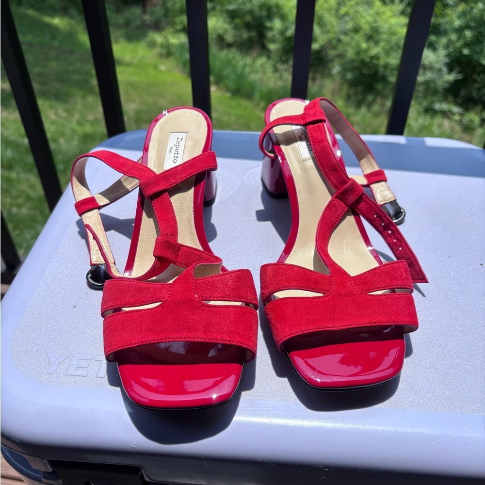 Repetto Red Strappy Sandals
